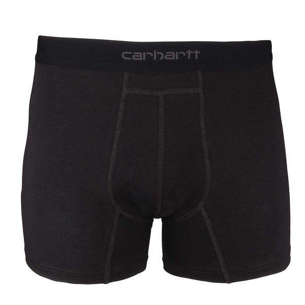 Carhartt 5 Inch Cotton Boxer Brief 2-Pack Black 3XL MBB124-BLK3XL